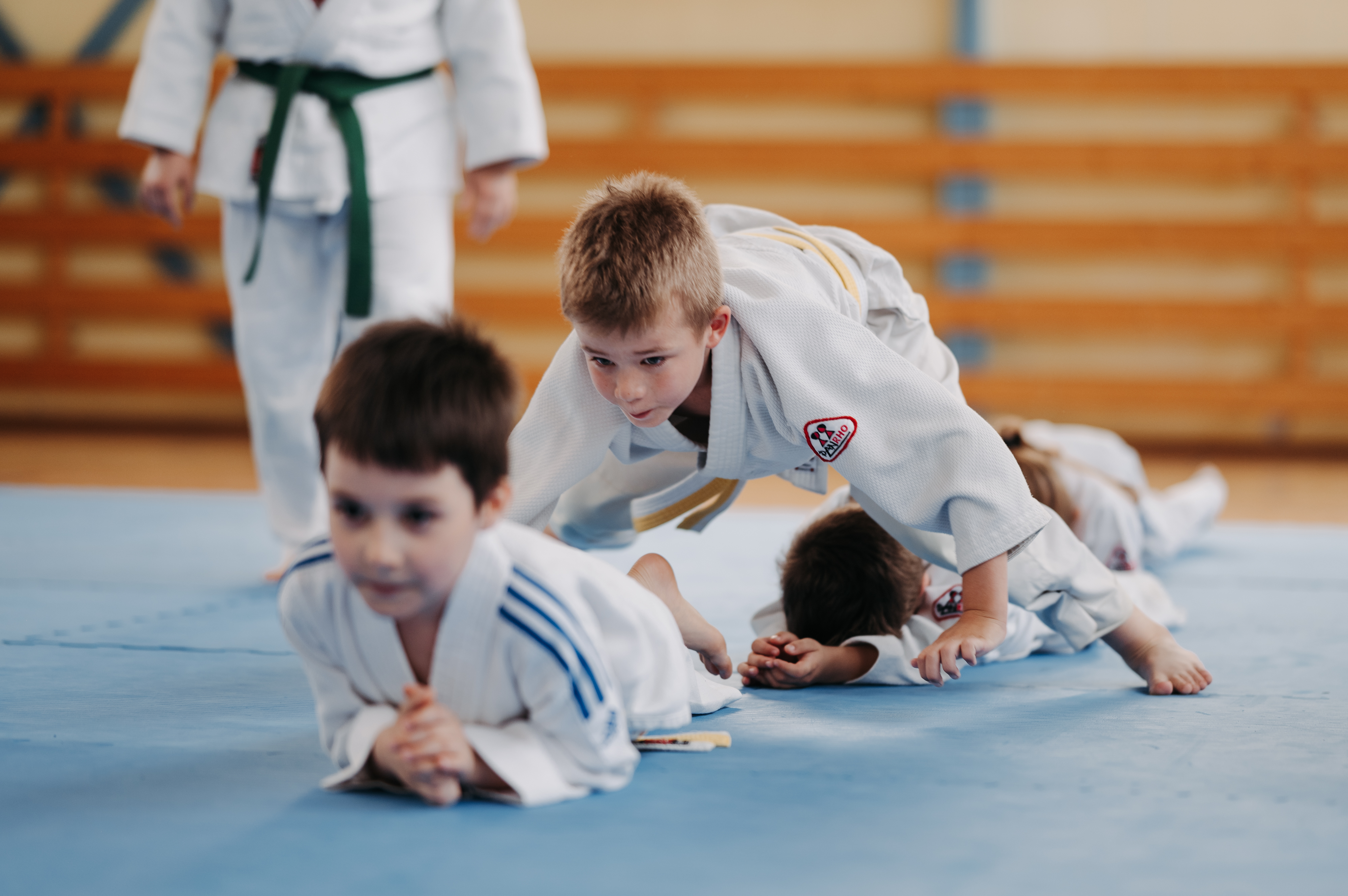 Deti trénujúce judo